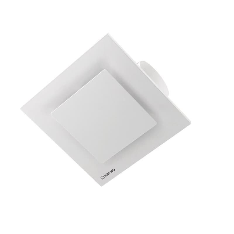 SAPHO - TECTO stropný axiálny ventilátor s časovačom, 20W, potrubie 100, biela TC202