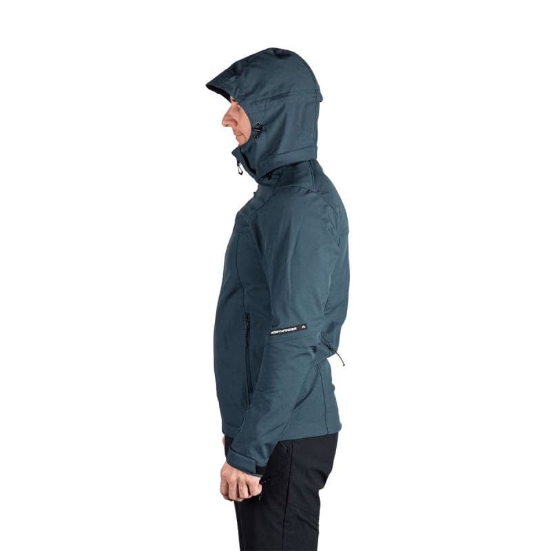 Pánska turistická softshellová bunda NORTHFINDER ANTONI-299darkdenim 4