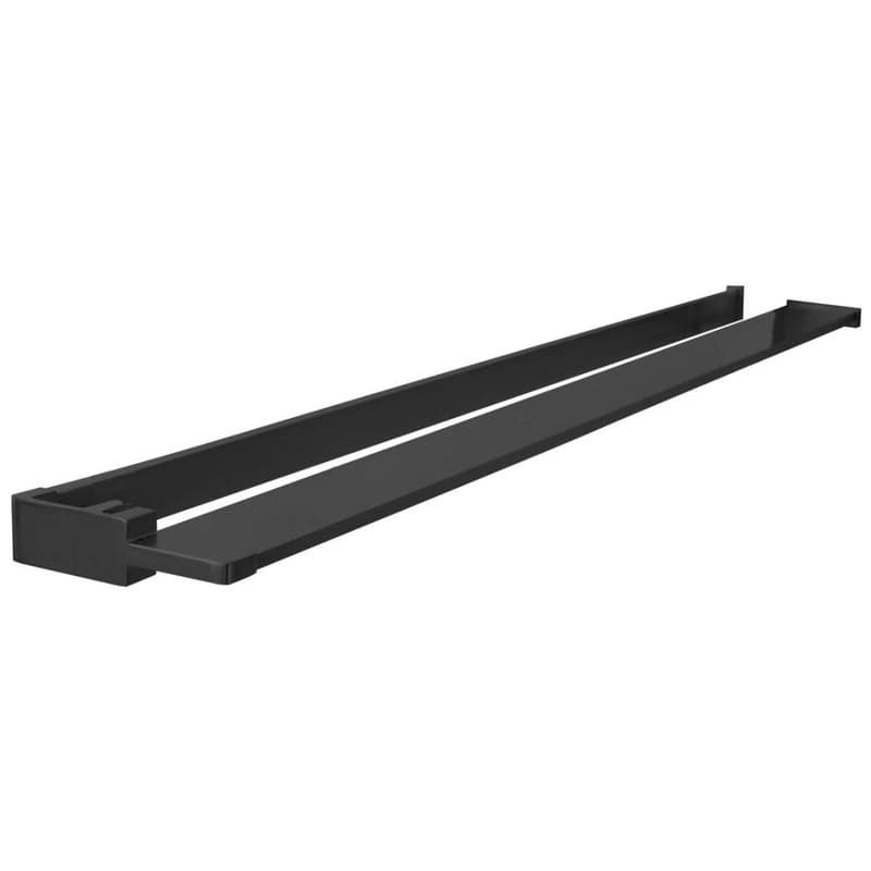 POLYSAN - Polička, prispôsobiteľná pre Walk-in sprchovú zástenu 60-140cm, čierna mat EG1425 1