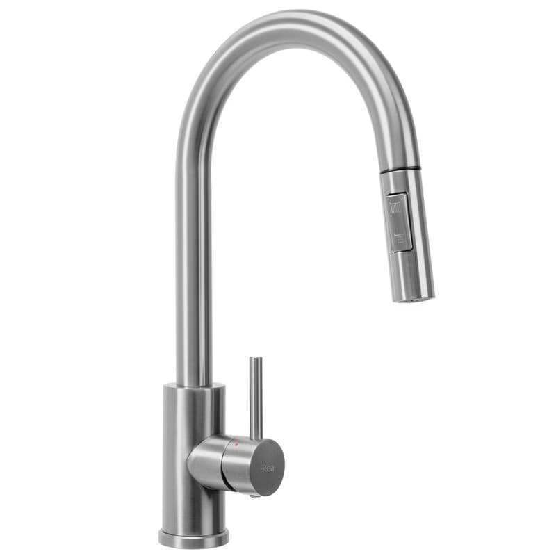 REA REA - Oceľový drez Liam BRUSH NICKEL s kuchynskou batériou KPL-96006 4