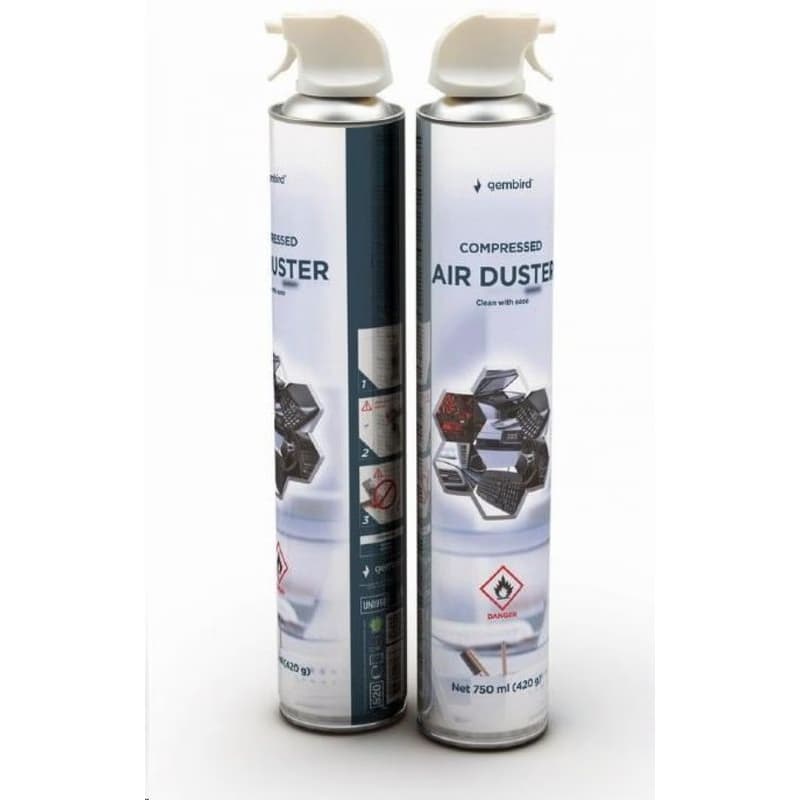 GEMBIRD Čistiaci spray, stlačený vzduch CK-CAD-FL750-01, 750ml 4