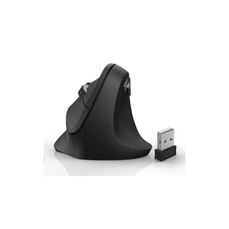 Hama vertikálna ergonomická bezdrôtová myš EMW-500, 6 tlačidiel, čierna 2