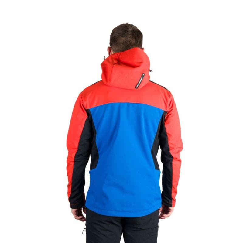 Pánska turistická softshellová bunda NORTHFINDER AURELIAN-171orangeblue 4