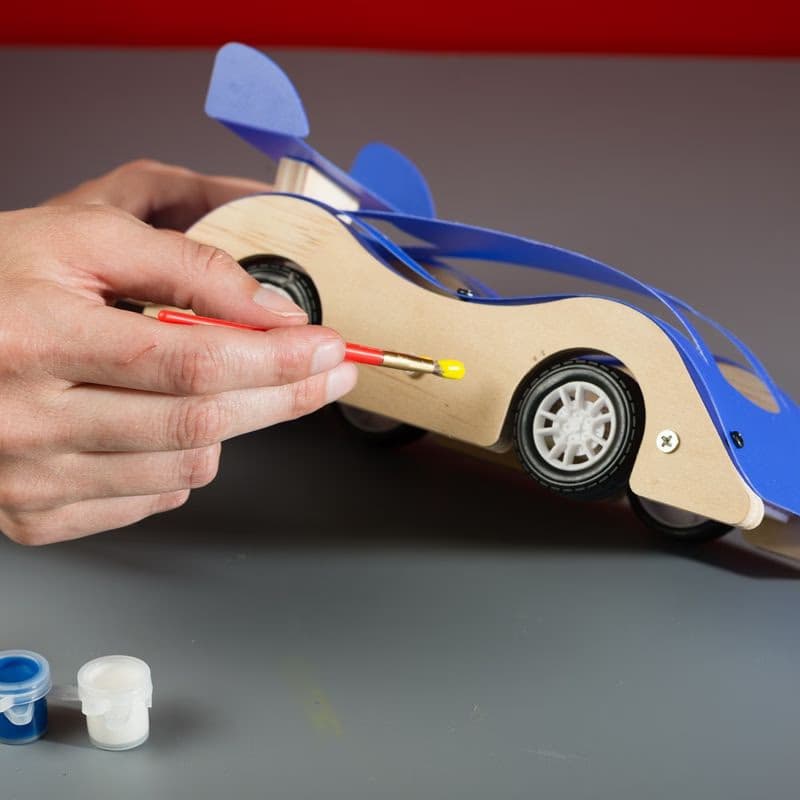 Stanley Jr. OK004-SY Stavebnice, závodné auto, drevo 6