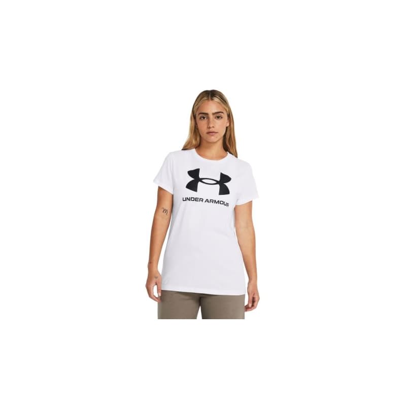 Dámske tričko s krátkym rukávom UNDER ARMOUR UA Rival Logo SS-WHT