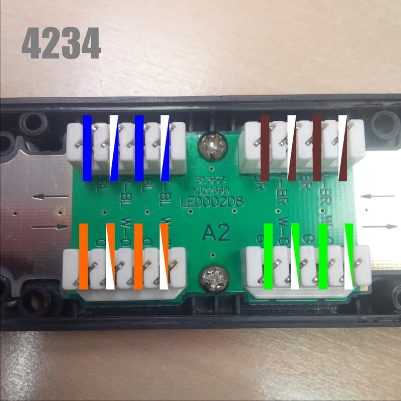 DATACOM Zárezová spojka UTP CAT6 LSA BK 3