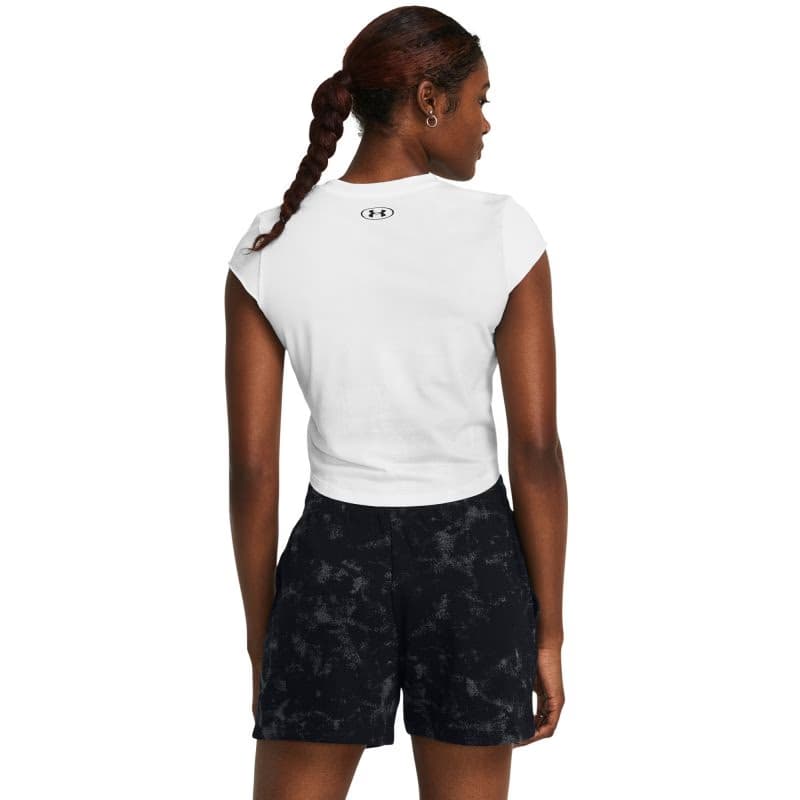 Dámske tričko s krátkym rukávom UNDER ARMOUR PROJECT ROCK PROJECT ROCK Undrgrnd Cap Slv Tee-WHT 2