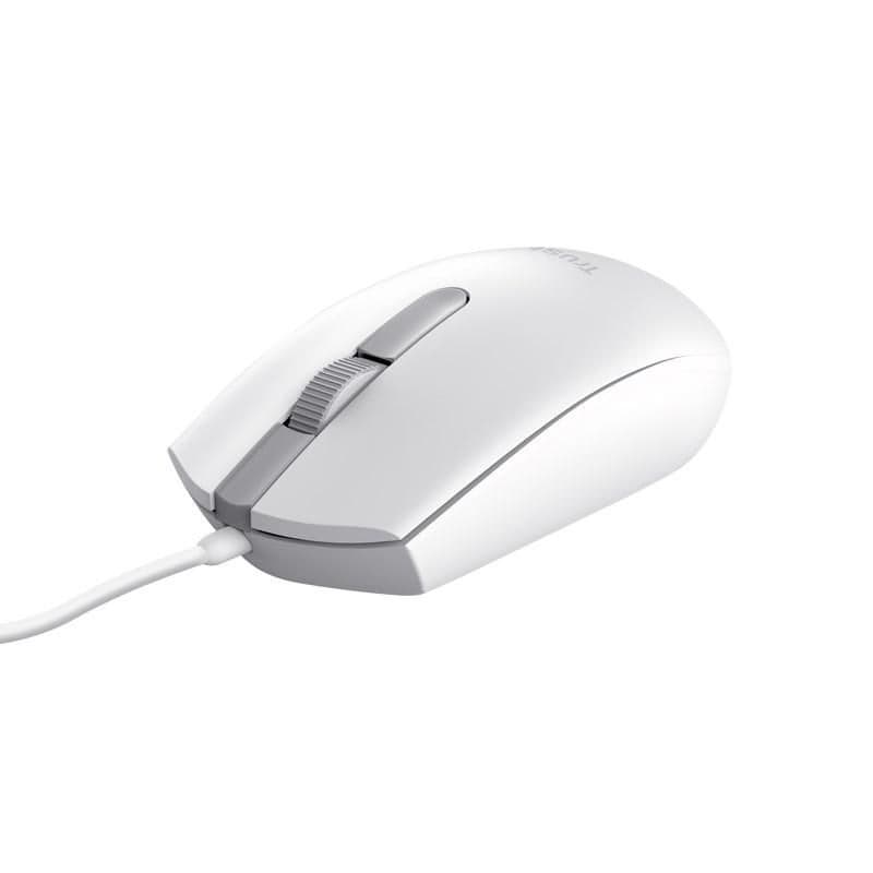 TRUST myš TM-101, optická, ECO, USB, biela