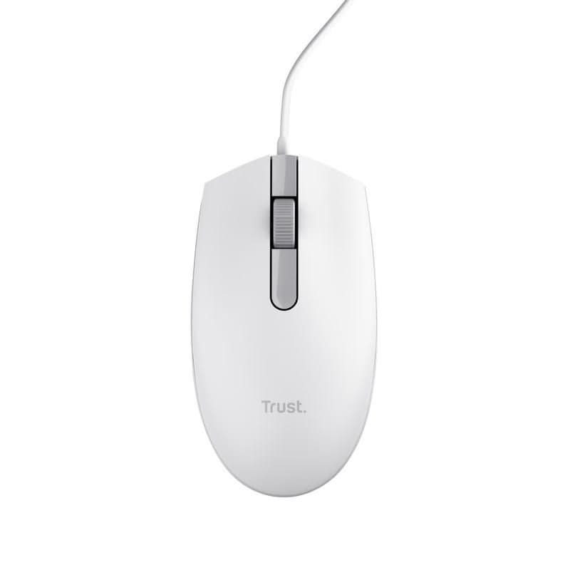 TRUST myš TM-101, optická, ECO, USB, biela 2