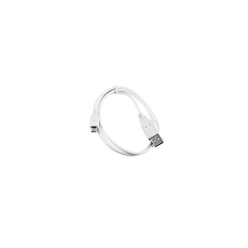 C-TECH Kábel USB 2.0 AM/Micro, 1m, biely 1