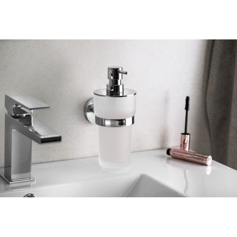 SAPHO - LARISSA mydlenička 250ml, mliečné sklo, chróm WS019 3