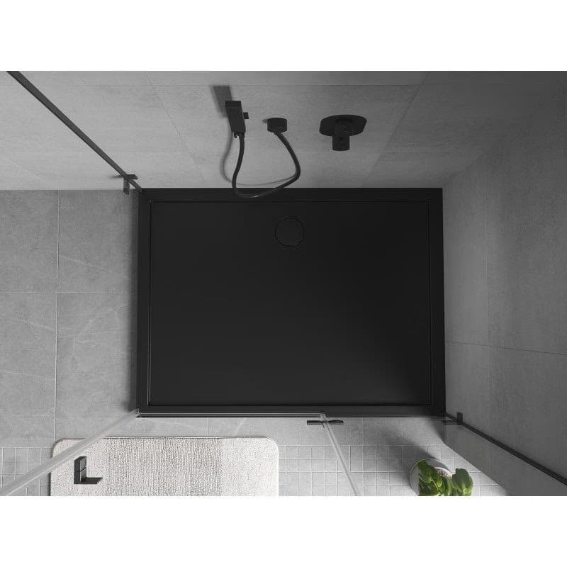 MEXEN - Flow sprchová vanička obdĺžniková slim 85 x 90, čierna mat 46R708590 6