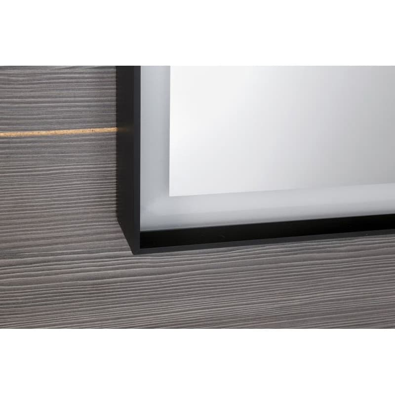 SAPHO - SORT zrkadlo s LED osvetlením 60x80cm, čierna mat ST080 4