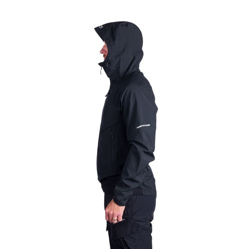 Pánska turistická softshellová bunda NORTHFINDER CIRO-269black 2