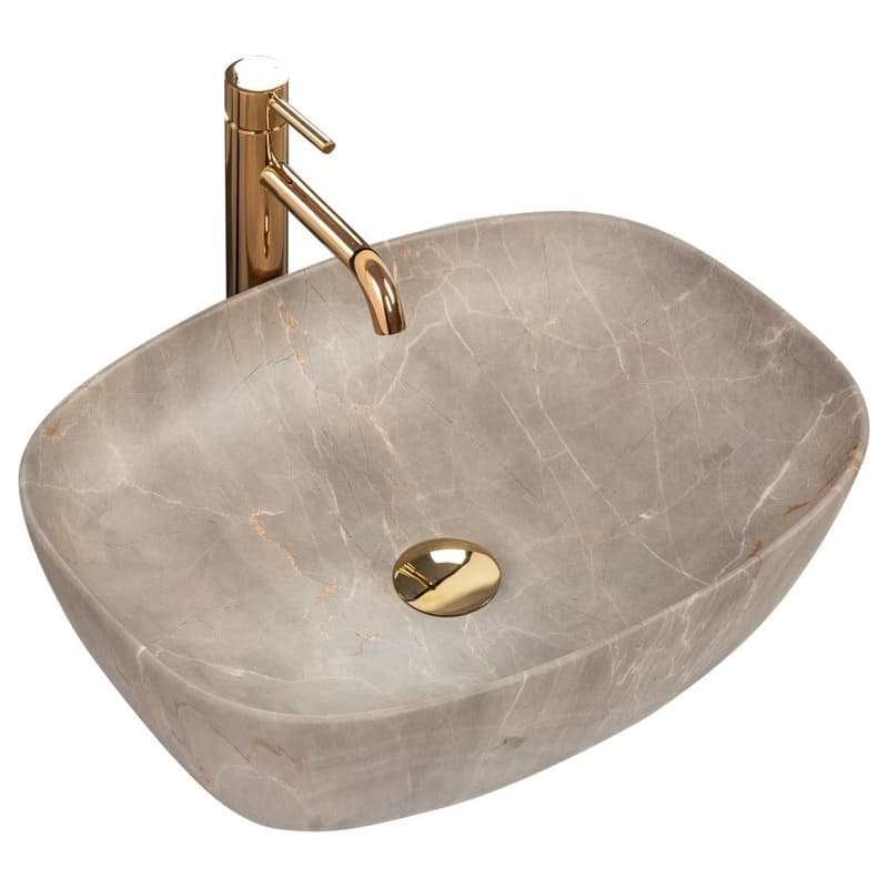 REA - Umývadlo na dosku Freja Beige 51x39,5 REA-U6647 1