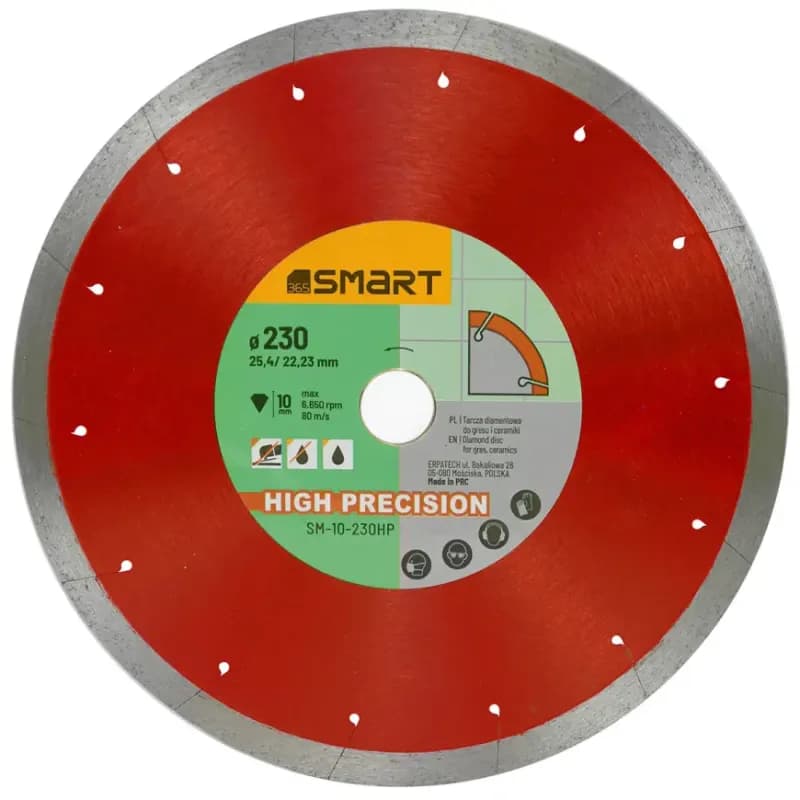 Diamantový kotúč 230 mm na rezanie gresu, glazúry, keramických materiálov SM-10-230HP 1