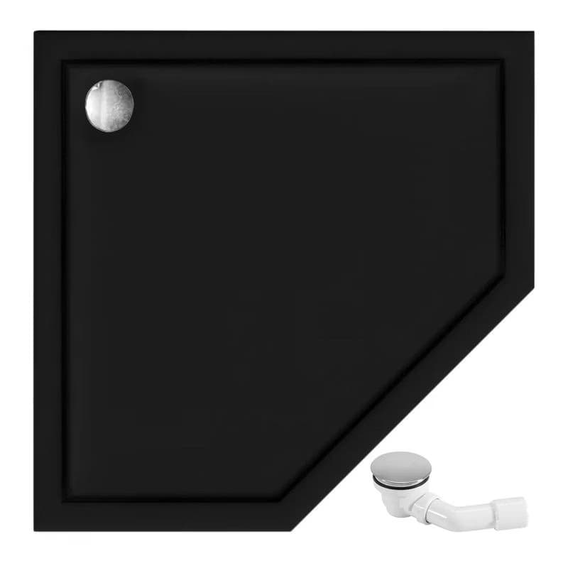 REA/S - Sprchovací kút DIAMOND 90x90 - zlatá + sprchova vanička Diamond, čierna KPL-14904 5