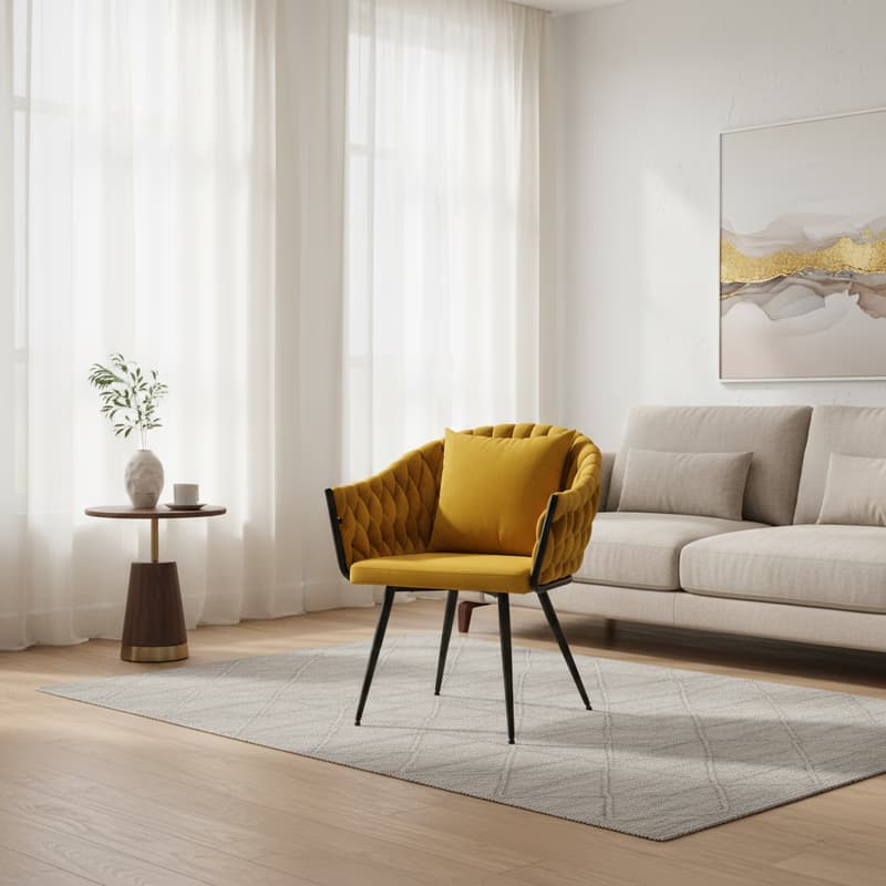 Signal Kreslo NUVO Velvet Farba: Curry / Bluvel 68 2