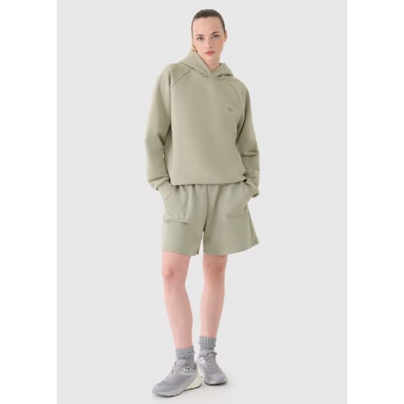 Teplákové kraťasy 4F SHORTS CAS U544-44S-OLIVE 3