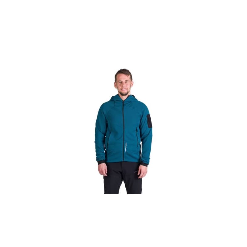 Pánska turistická mikina so zipsom NORTHFINDER GIOELE-630inkblueblack 1