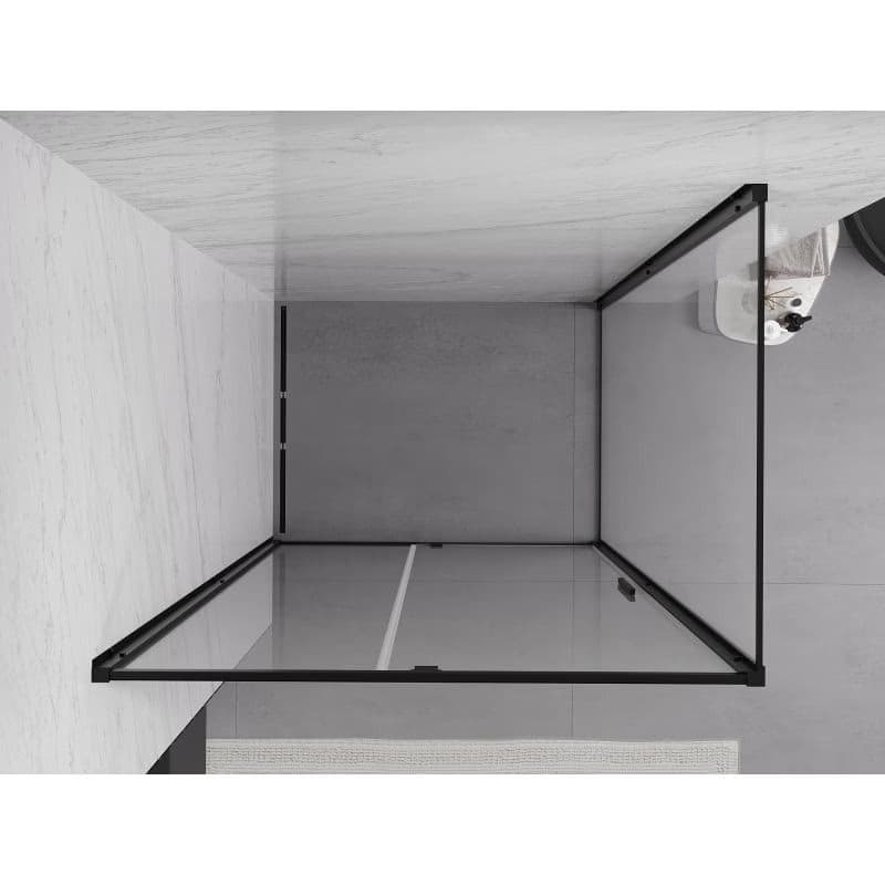 MEXEN/S - Exo sprchovací kút dvere krídlové 155 x 100, transparent, čierna 819-155-100-70-00 5