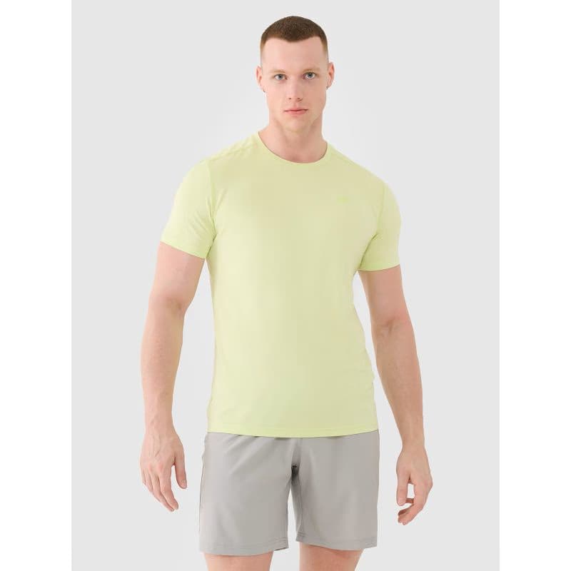Pánske tréningové tričko s krátkym rukávom 4F TSHIRT FNK M1343-45S-CANARY GREEN 2