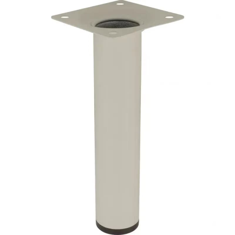 Okrúhla nábytková noha 15 cm biela 1