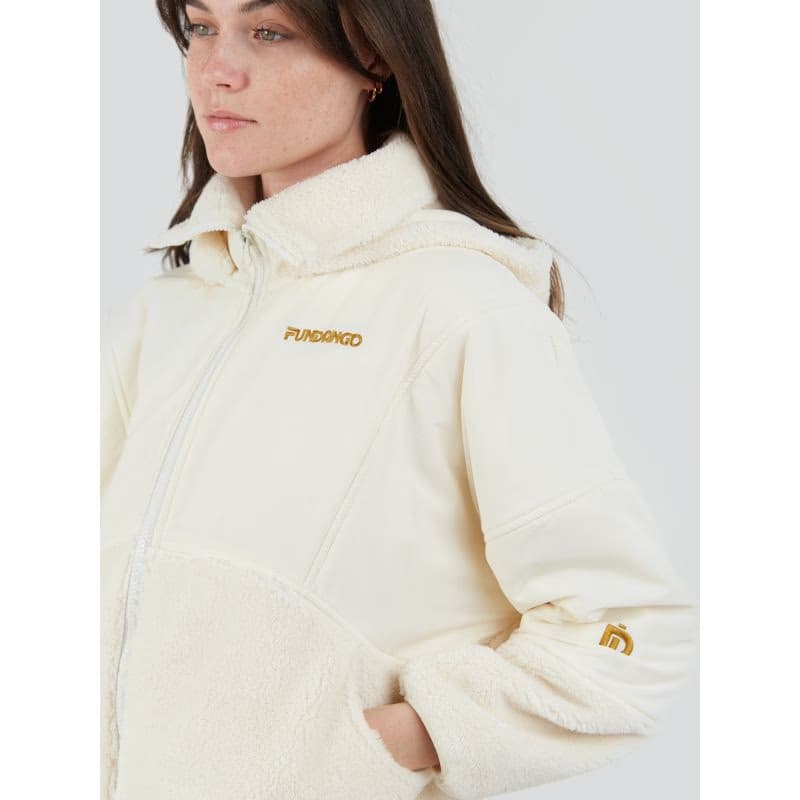Dámska mikina so zipsom FUNDANGO Sansa Hybrid Jacket-150-butter 2