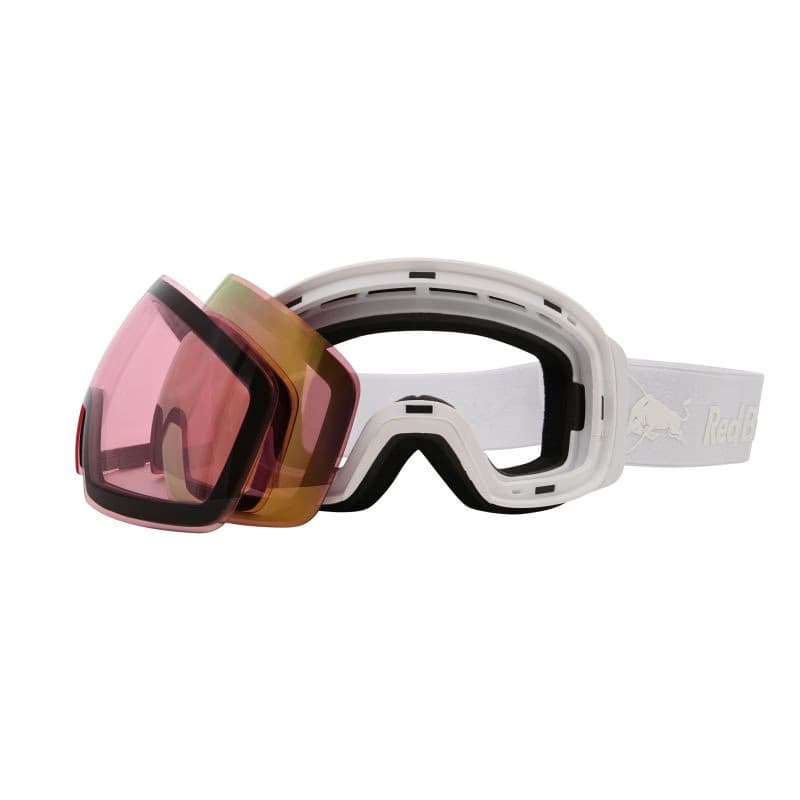 Lyžiarske okuliare RED BULL SPECT JON 04RO2, white red with purple mirror 6