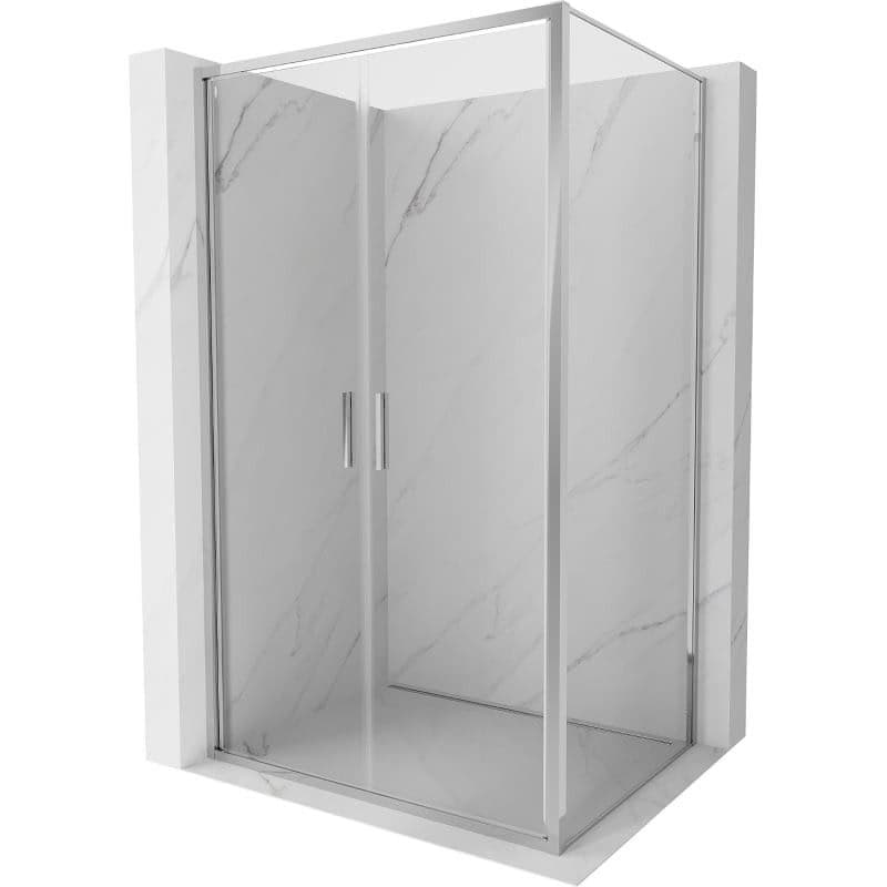 MEXEN/S - Exo sprchový kút dvere krídlové 70 x 75, transparent, chróm 814-070-075-01-00 1