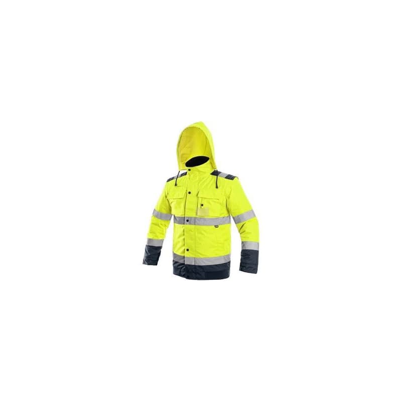 Bunda LUTON, výstražná, žlto-modrá, veľ. 5XL 4