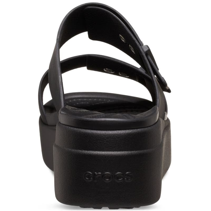 Dámske sandále na platforme (módna obuv) CROCS Brooklyn Buckle Low Wedge W black 5