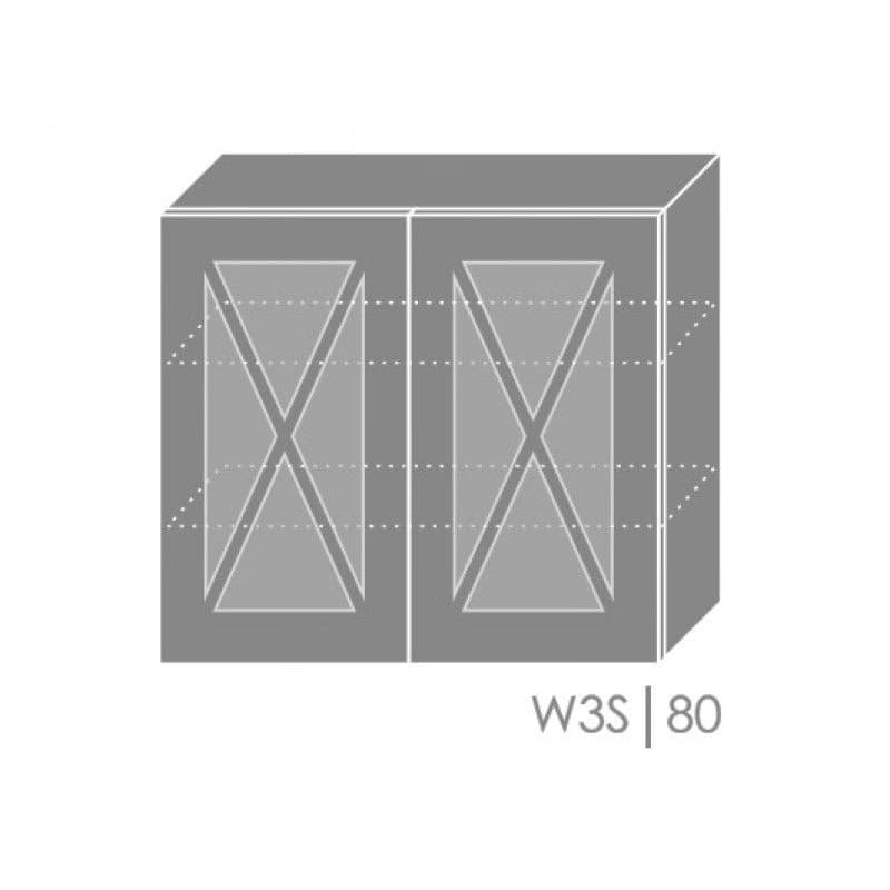 ArtExt Kuchynská skrinka horná, W3S/80 Tivoli Farba korpusu: Grey 3