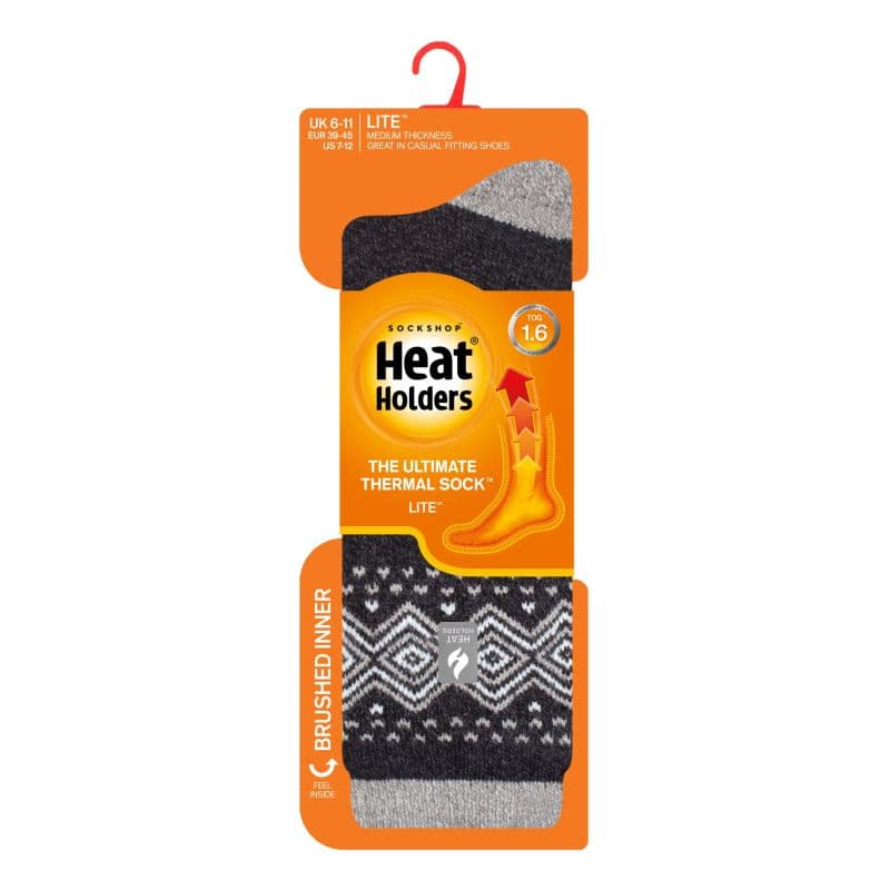 Pánske ponožky HEAT HOLDERS 1 PACK-MEN LITE VANCOUVER-CHARCOAL 3