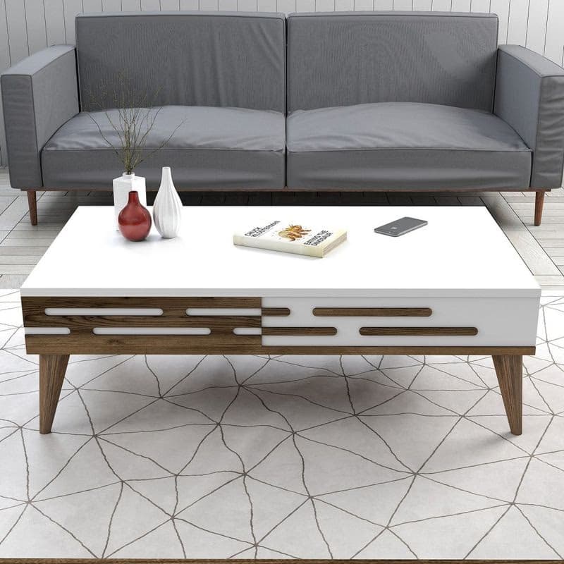 Living Room Furniture Set Valensiya - Walnut, White 4