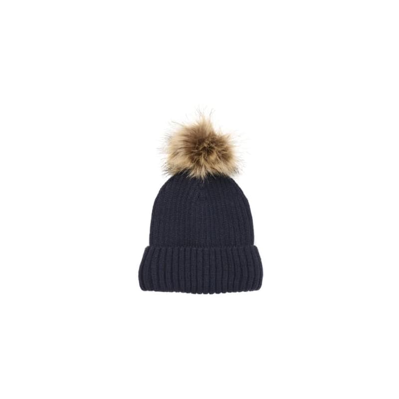 Detská zimná čiapka COLOR KIDS Hat W. Detachable Fake Fur, total eclipse 741225.7850