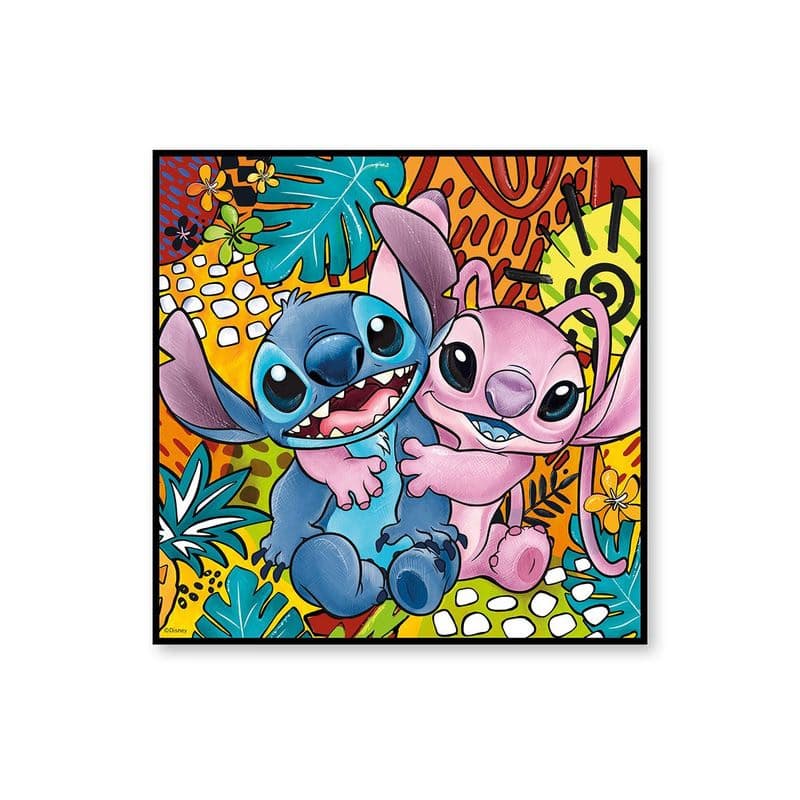 Drevený obrázok Disney "Stitch & Angel" 1