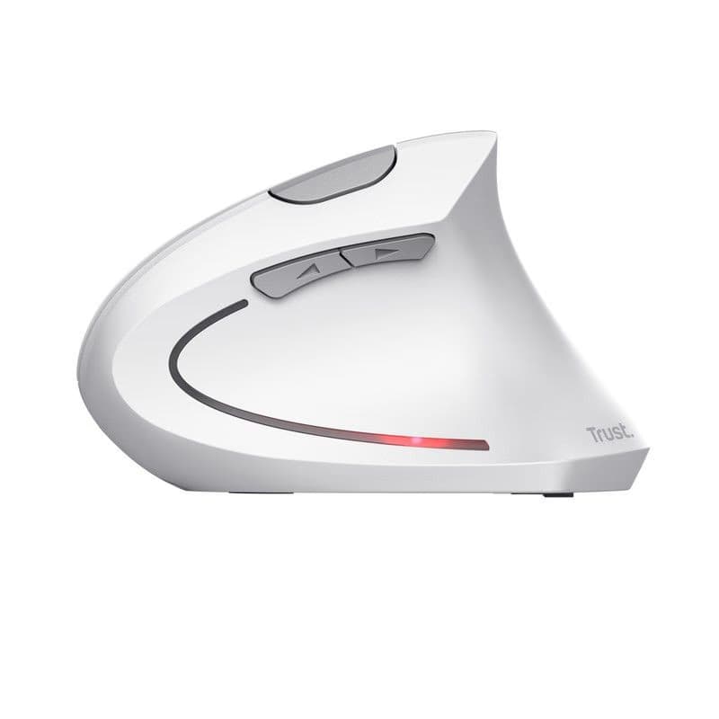 TRUST vertikálna myš Verto bezdrôtová ergonomická myš, USB, biela 5