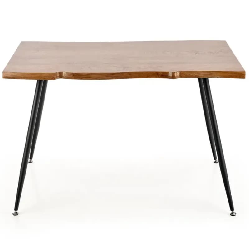 Stôl Larson 120x80 Mdf/Oceľ – Dub Naturalny/Čierna 1