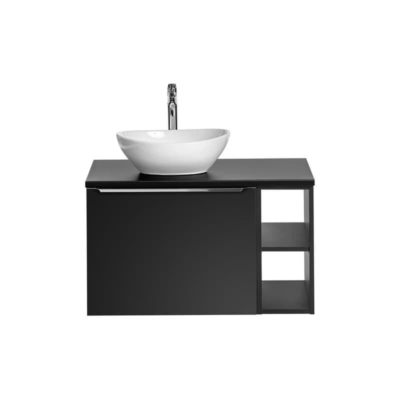 ArtCom Kúpeľňová skrinka s umývadlom a doskou SANTA FE Black DU80/3 | 80 cm 4