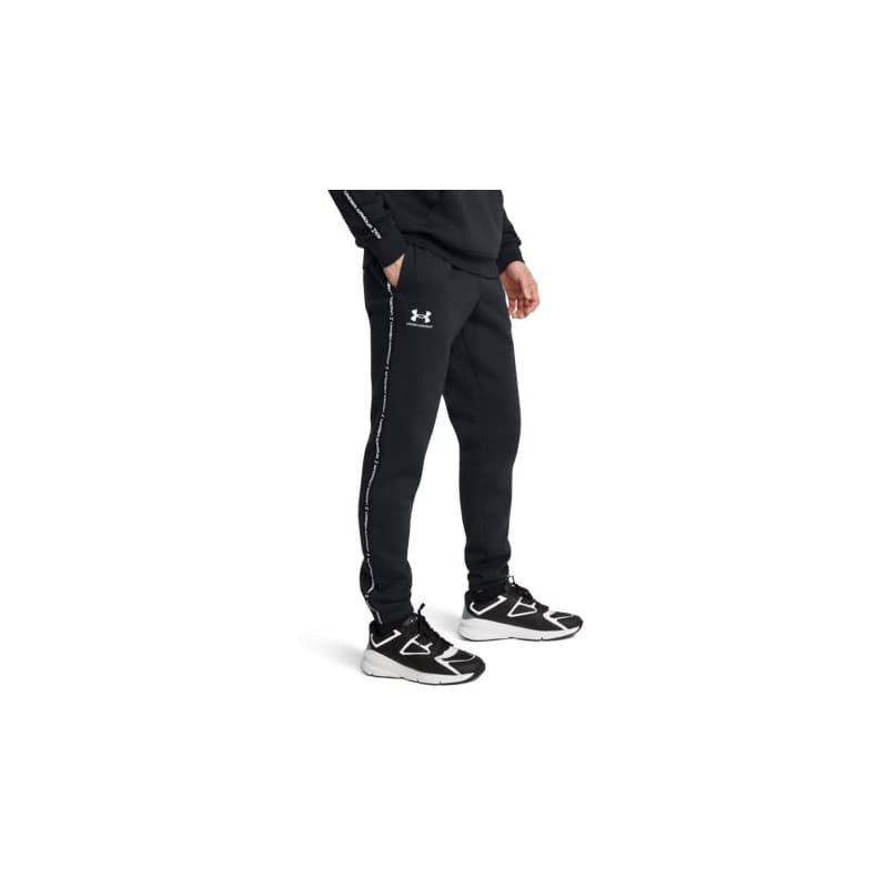 Pánske tepláky UNDER ARMOUR UA Icon Fleece Jgr Taping-BLK