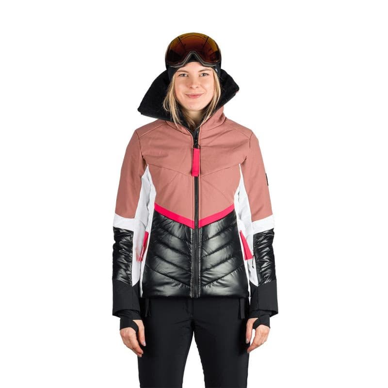 Dámska lyžiarska bunda NORTHFINDER JADA-521roseblack 2