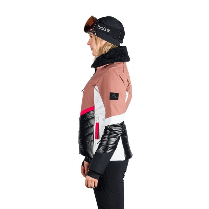 Dámska lyžiarska bunda NORTHFINDER JADA-521roseblack 3
