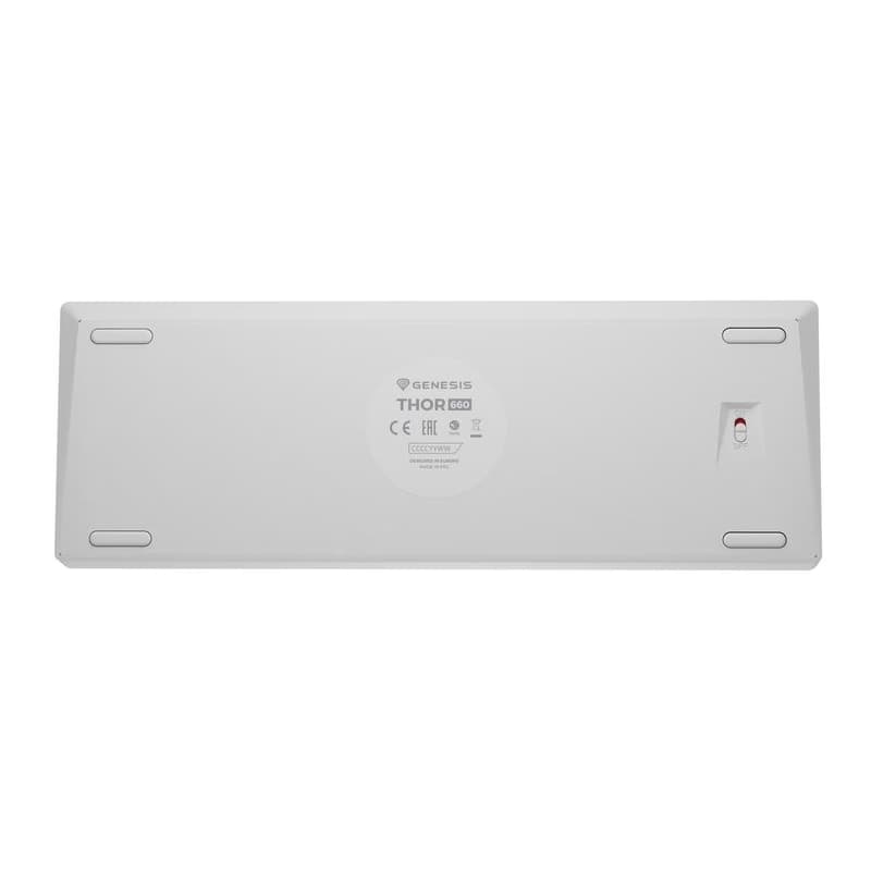 Genesis herná klávesnica THOR 660 G2/Gateron Brown/USB+BT/US layout/Biela 5