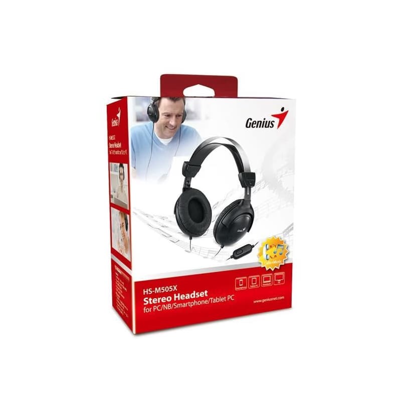 GENIUS slúchadlá s mikrofónom HS-M505X, single jack 3