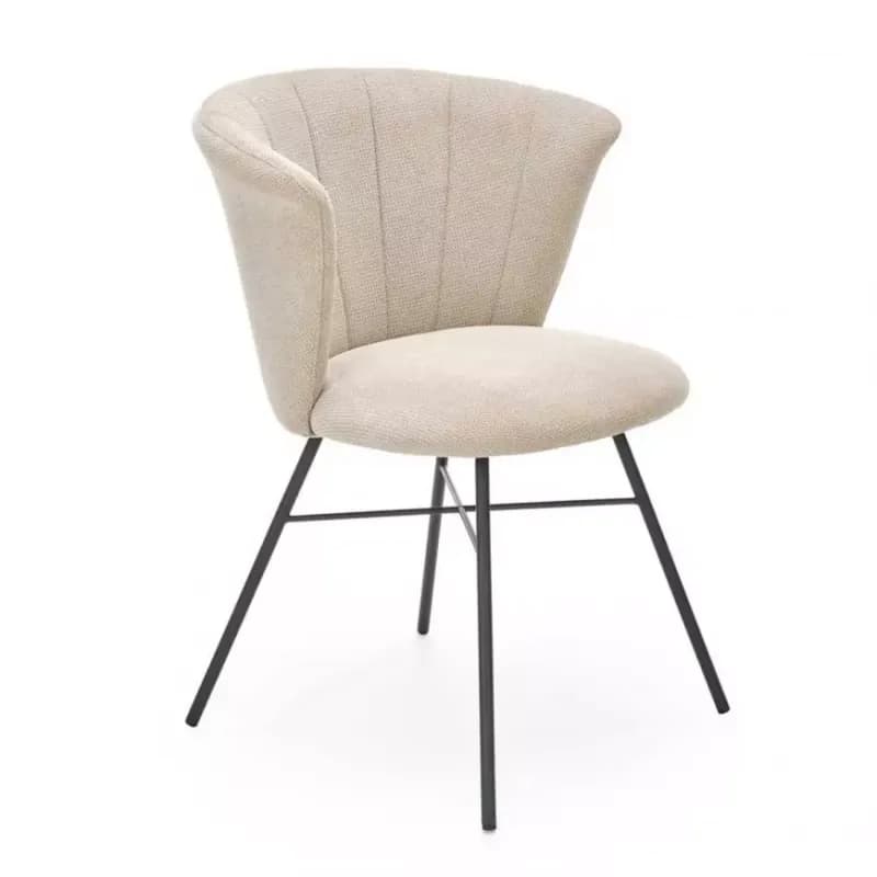 Stolička K459 tkanina/kov béž 60x59x79 1