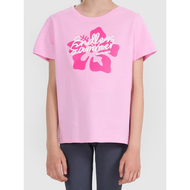 Dievčenské tričko s krátkym rukávom 4F JUNIOR TSHIRT F2938-56S-LIGHT PINK 2