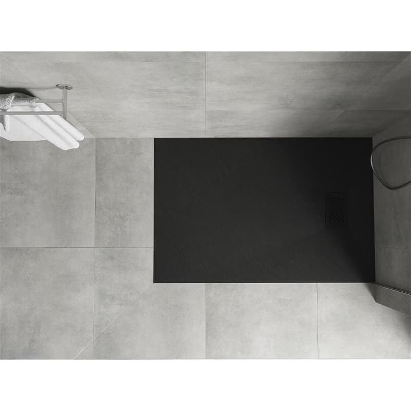 MEXEN/S - Hugo sprchová vanička SMC 130x90, čierna, krytka čierna 42709013-B 4