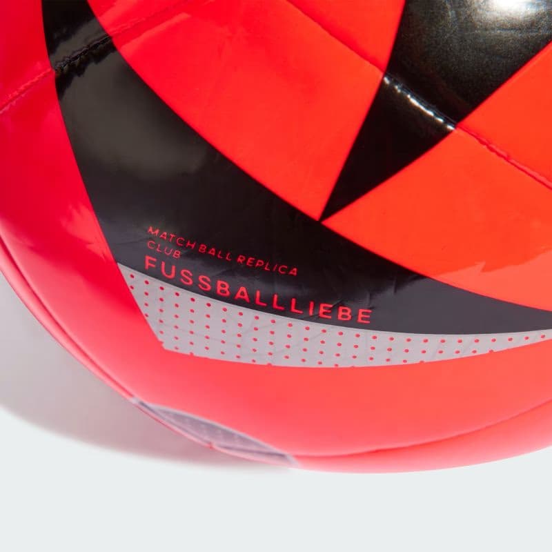 Futbalová lopta ADIDAS EURO24 CLB SOLRED BLACK SILVMT 3