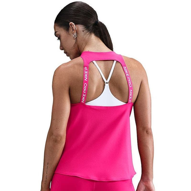 Dámske tréningové tielko NIKE PRO W NP DF TANK ELASTIKA RUSH PINK WHITE 2